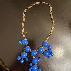 Blue bubble necklace Statement necklace